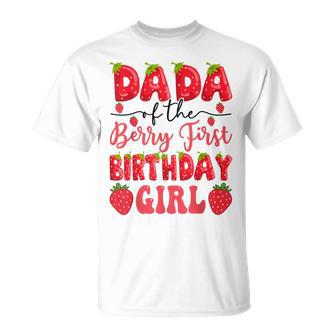 Dada Of The Berry First Birthday Girl Strawberry Lover T-Shirt - Thegiftio UK