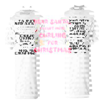 Dear Santa I Want More Curling For Christmas Curler Tank Top T-Shirt | Mazezy