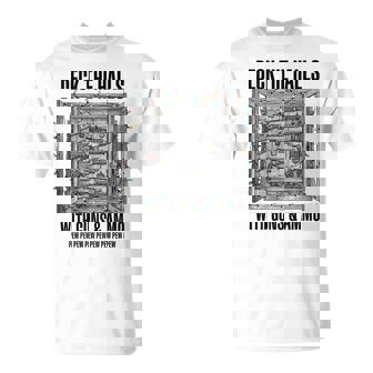 Deck The Halls With Guns & Ammo On Back T-Shirt | Mazezy