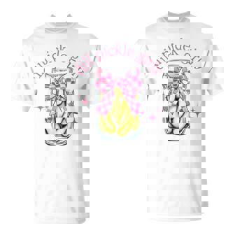 Dill Pickle Girly Canned Pickle Coquette Bows Women Girl T-Shirt | Mazezy