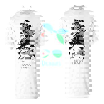 Djibouti Girl Djiboutian Girl Djibouti Woman Flag T-Shirt | Mazezy
