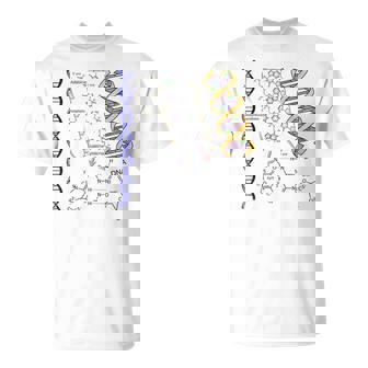 Dna ダブルヘリックス 化学式 分子 サイエンスアート Tシャツ - Kawaiitshirt