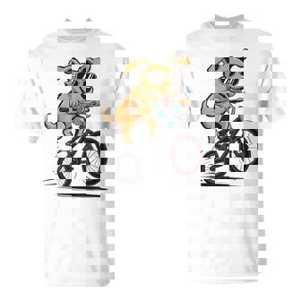 Dog BMX Motocross Bike Rider Road Bike T-Shirt | Mazezy