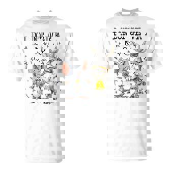 I Don't Give A Rat's Ass Quote Donkey And Rat Gag T-Shirt | Mazezy