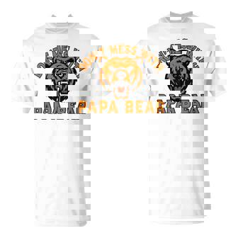 Don't Mess With Papa Bear Fierce Outdoor Dad T-Shirt | Mazezy