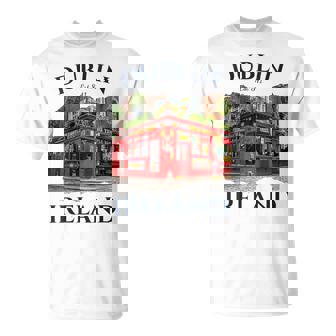 Dublin Ireland Souvenir Irish Pub Temple Bar Style Celtic T-Shirt | Mazezy