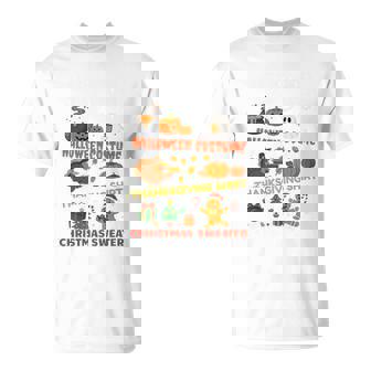 Due To Inflation This Is My Halloween Thanksgiving Christmas T-Shirt | Mazezy
