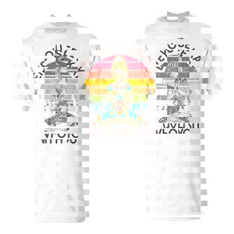 Eff Youee Kay Why Oh You レトロ サンセット タトゥーガール ヨガ Tシャツ - Kawaiitshirt