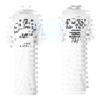 El Paso Texas TX Vintage Established Sports T-Shirt | Mazezy