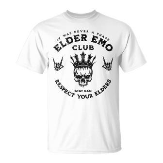 Elder Emo Club Respect Your Elder Respect Your Elder T-Shirt - Thegiftio UK