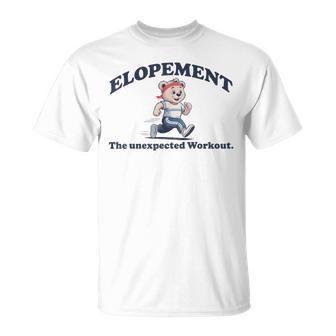 Elopement The Unexpected Workout Autism Neurodiversity Bear T-Shirt | Seseable UK