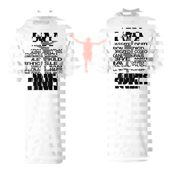 Estampada Motivacional Con Texto I Am A Runner Cool Camiseta unisex - Regaloses