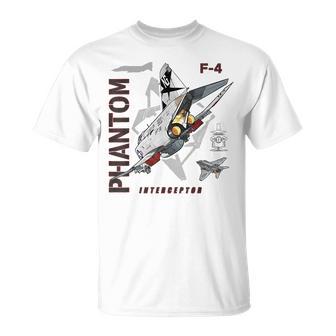 F-4 Phantom Ii ジェットグラフィック Tシャツ - Kawaiitshirt