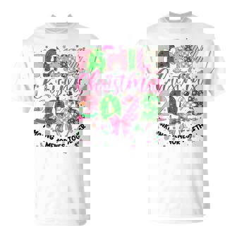 Family Christmas 2025 Matching Xmas Pajamas Girl Women T-Shirt | Seseable CA