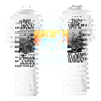 Farm Shirt But Farming Is Importanter Farmer Tractor Farming T-Shirt | Mazezy