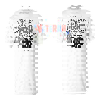 My Favorite Veteran Is My Dad Military Father Veterans Day T-Shirt | Mazezy