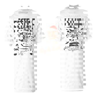 Festive AF Jingle Bells Paintball Coffee Cartoon T-Shirt | Mazezy