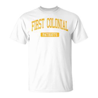 First Colonial High School HS Virginia Beach VA Varsity SPOR T-Shirt | Mazezy