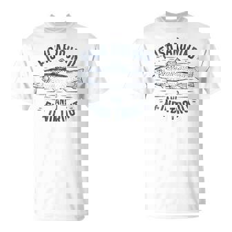 Fish Around And Find Trout Fishing Pun Dad Fishermen T-Shirt | Mazezy