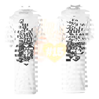 Flag Football Mom Leopard Heart Cute Women Tank Top T-Shirt | Mazezy