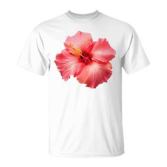 Fleur D'hibiscus Roseintage Hawaïen T-Shirt - Cadeauxyz
