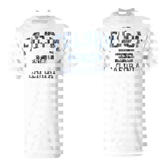 Folsom California CA Vintage Established Sports Tank Top T-Shirt | Mazezy