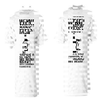 Weekend Forecast 100 Chance Of Wine Making Tank Top T-Shirt | Mazezy