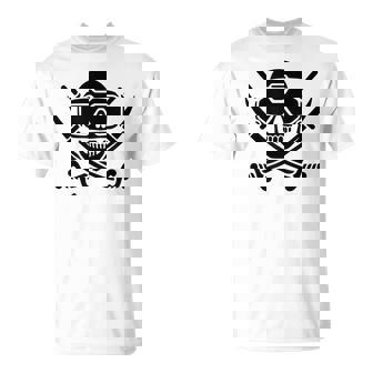 FPV Pilot Drone Skull Pirates Jolly Roger T-Shirt | Mazezy