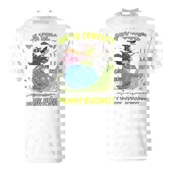 Frog Wizard Weirdcore Snail Off To Conduct Business T-Shirt | Mazezy