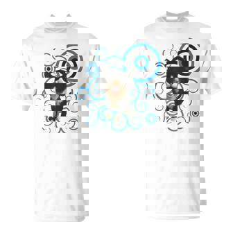 Frutiger Aero Cat Meme Headphone Kitty Cat Lover T-Shirt - Monsterry