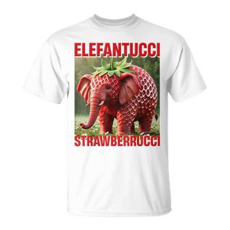 Brainrot Animal Gen Alpha Meme ストロベリーエレファント Tシャツ - Kawaiitshirt
