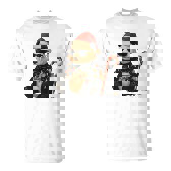 Giant Panda Christmas Graphics Animal Lights Lover T-Shirt | Mazezy