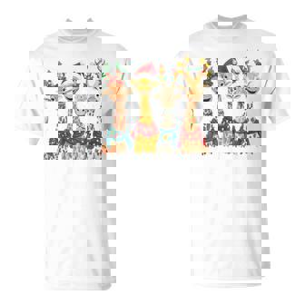 Giraffes Christmas Lights For Giraffe Lover Decoration T-Shirt | Seseable CA