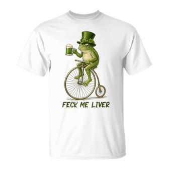 Irish Frog Feck Me Liver St Patrick’S Day Drinking T-Shirt - Thegiftio
