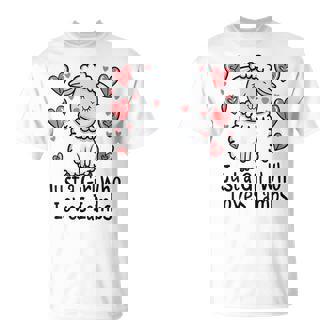 Lamb Lovers Just A Girl Who Loves Lambs T-Shirt - Thegiftio