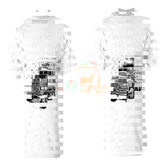 Trucker I Drop Big Christmas Loads American Driver Tri-Blend T-Shirt | Mazezy