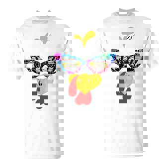 Turkey Face Leopard Tie Dye Sunglasses Thanksgiving Tri-Blend T-Shirt | Seseable CA