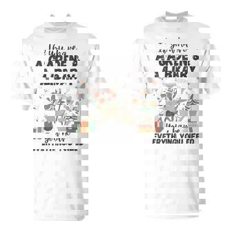 Gardening & Library Lover Books Reading Plants Cute T-Shirt | Mazezy