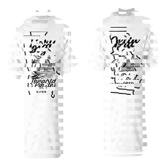 Georgia The Peach State Est 1788 History Charm T-Shirt | Mazezy