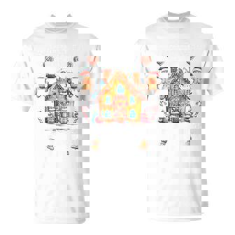 Gingerbread House Construction Crew Baking Christmas Cookie T-Shirt - Thegiftio