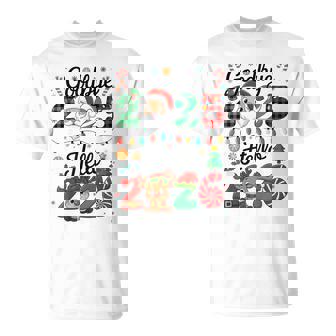 Goodbye 2025 Hello 2026 Happy New Year Christmas Family T-Shirt - Seseable