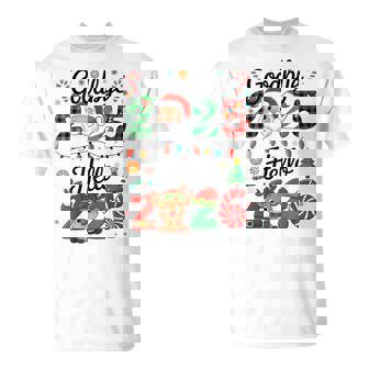 Goodbye 2025 Hello 2026 Happy New Year Party Family Matching T-Shirt - Seseable