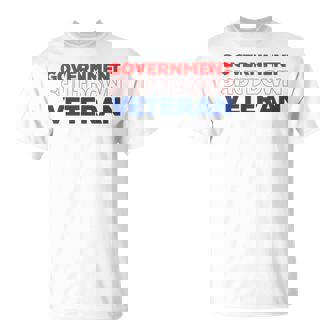 Government Shutdown Veteran Political Humor Bold Pride T-Shirt | Mazezy