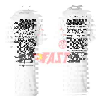 Grandpa Of The Two Fast 2nd Birthday Racing Car Family T-Shirt | Mazezy