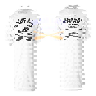 Grass Lake Illinois Outdoors Vintage T-Shirt | Mazezy