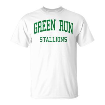 Green Run High School HS Virginia Beach VA Retro T-Shirt | Mazezy