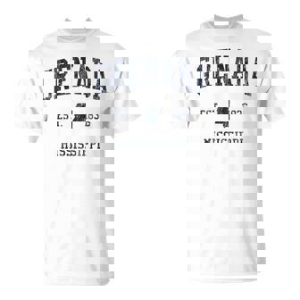 Grenada MS JN1 Vintage Athletic Blue T-Shirt | Mazezy