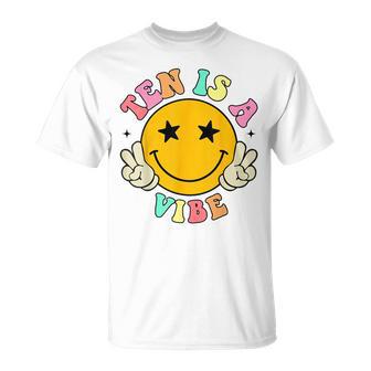 Groovy Ten Is Aibe 10 Años 10 Cumpleaños Camiseta unisex - Regaloses