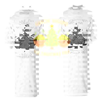 Guacin Around The Christmas Tree Avocado Christmas T-Shirt | Mazezy