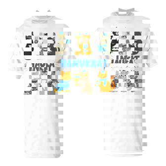 Hanukkat Happy Hanukkah Meowzel Tov Men Women Kids T-Shirt | Mazezy